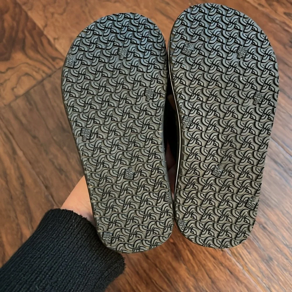 The North Face flip flops